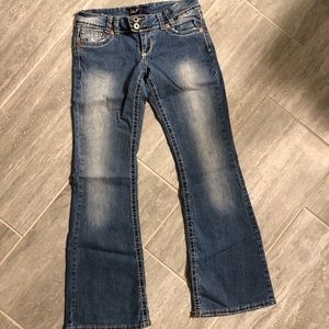 Angel faded distressed jeans